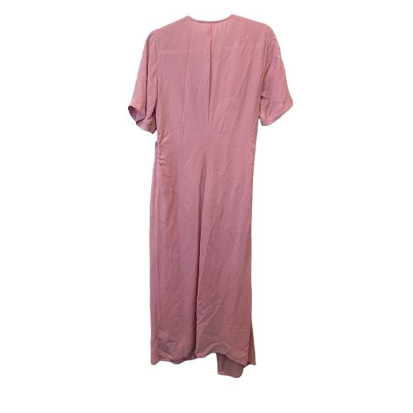R.G. Kane Coastal Alexandria Pink Midi Button Down Front Shirt Dress Medium - Picture 5 of 12